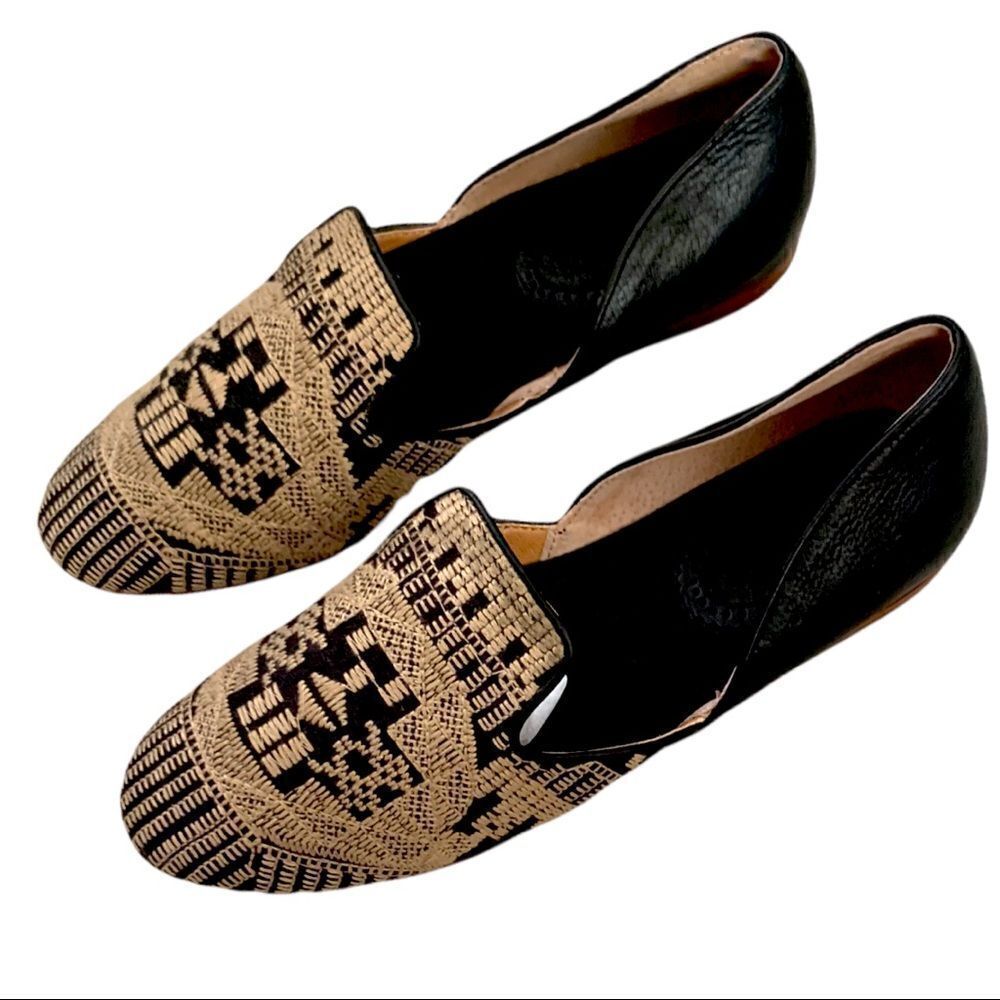Anthropologie Latigo Alba Embroidered D’Orsay Flats - Picture 2 of 6